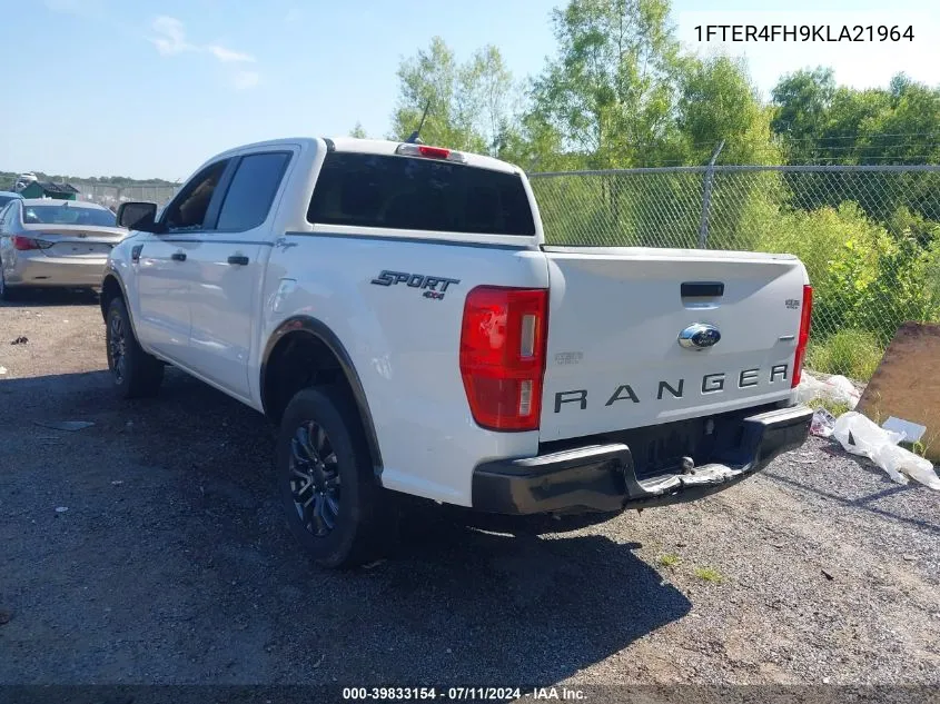 2019 Ford Ranger Xlt VIN: 1FTER4FH9KLA21964 Lot: 39833154