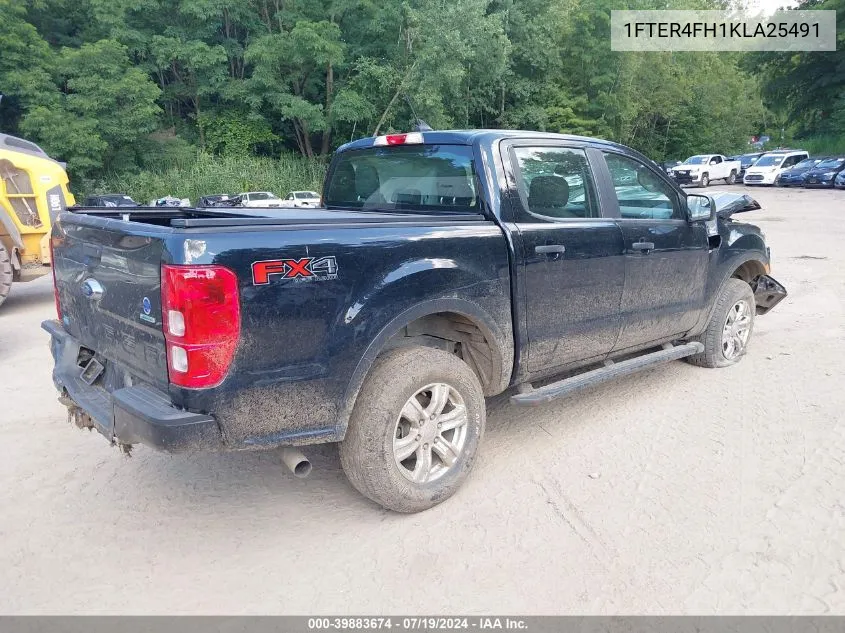 2019 Ford Ranger Xl VIN: 1FTER4FH1KLA25491 Lot: 39883674