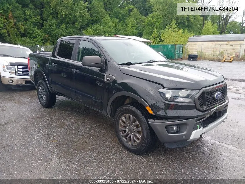 2019 Ford Ranger Xlt VIN: 1FTER4FH7KLA84304 Lot: 39925455