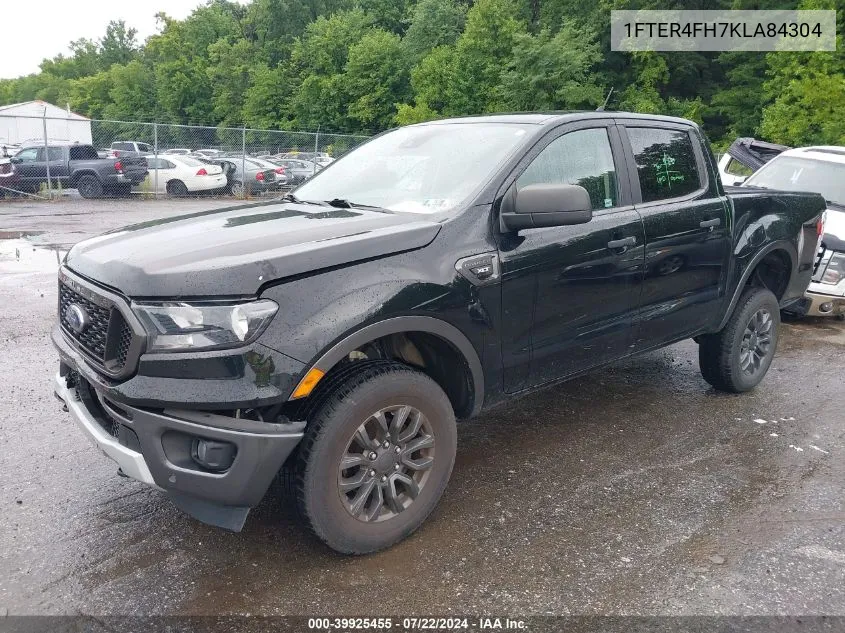 2019 Ford Ranger Xlt VIN: 1FTER4FH7KLA84304 Lot: 39925455