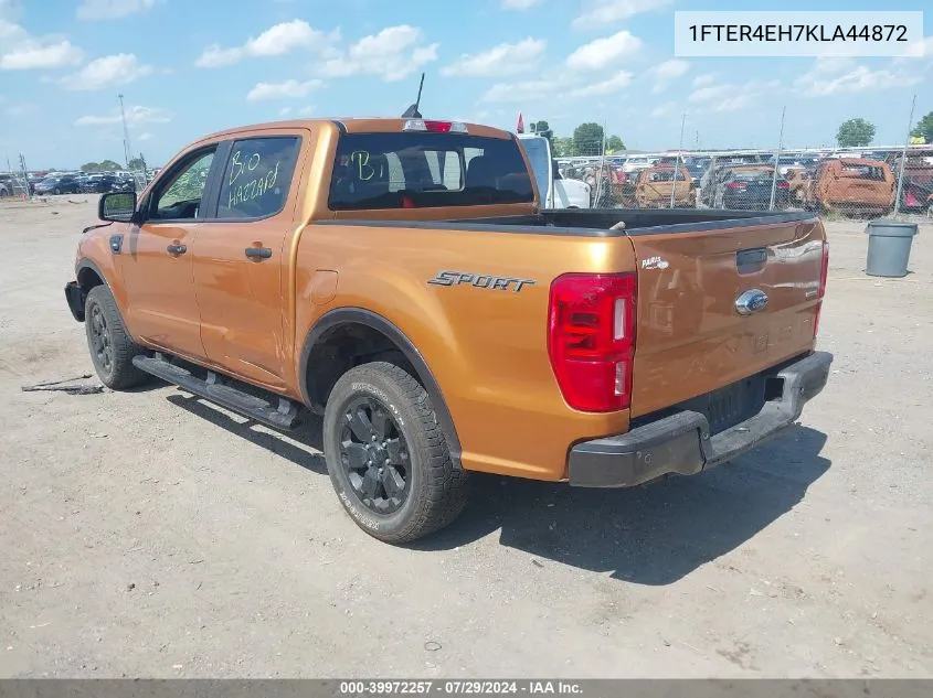 2019 Ford Ranger Xlt VIN: 1FTER4EH7KLA44872 Lot: 39972257