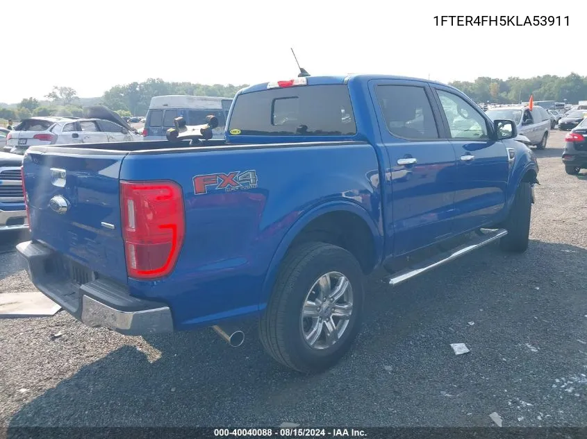 1FTER4FH5KLA53911 2019 Ford Ranger Xlt