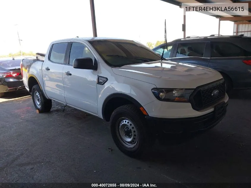 2019 Ford Ranger Xl VIN: 1FTER4EH3KLA56615 Lot: 40072855