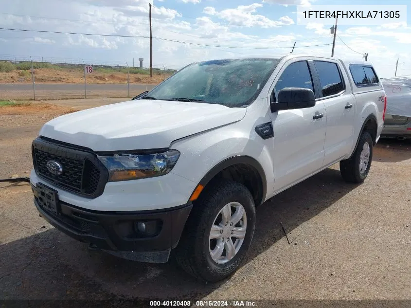 2019 Ford Ranger Xl VIN: 1FTER4FHXKLA71305 Lot: 40120408