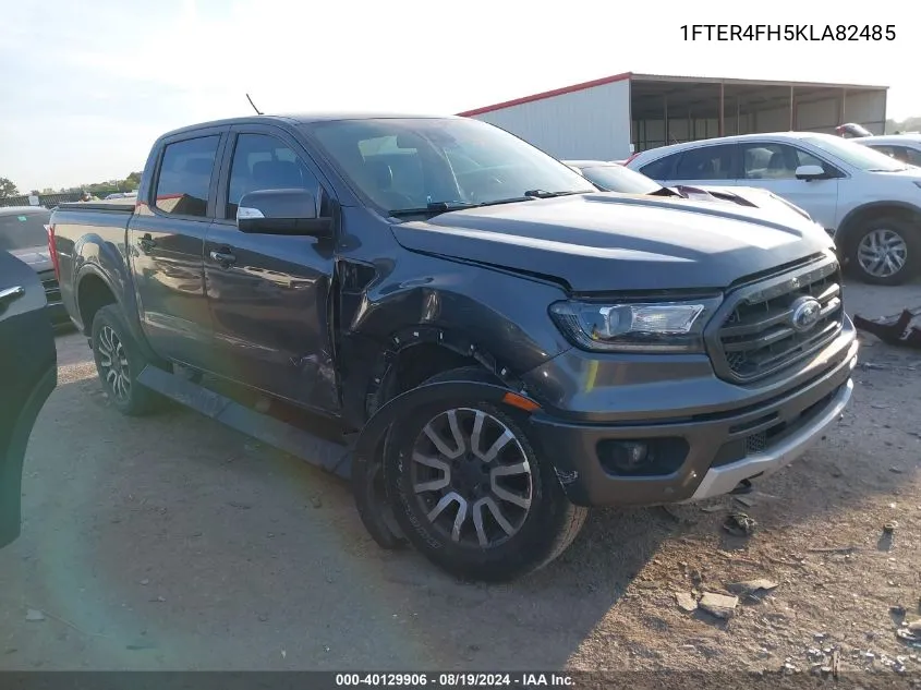 2019 Ford Ranger Lariat VIN: 1FTER4FH5KLA82485 Lot: 40129906