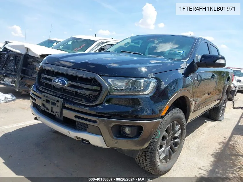 2019 Ford Ranger Lariat VIN: 1FTER4FH1KLB01971 Lot: 40158687