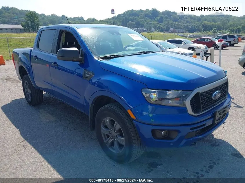 2019 Ford Ranger Xlt VIN: 1FTER4FH6KLA70622 Lot: 40175413