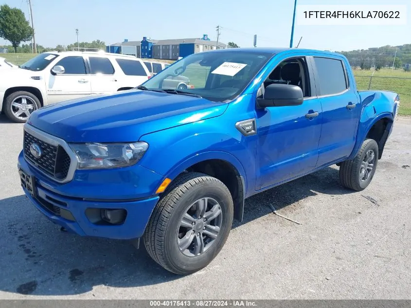 2019 Ford Ranger Xlt VIN: 1FTER4FH6KLA70622 Lot: 40175413