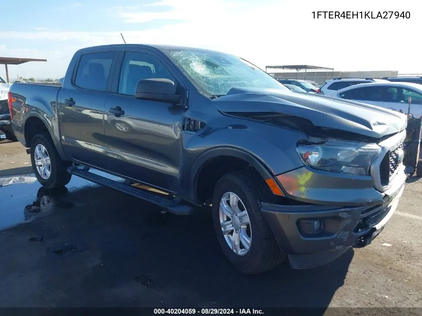 2019 Ford Ranger Xlt VIN: 1FTER4EH1KLA27940 Lot: 40204059