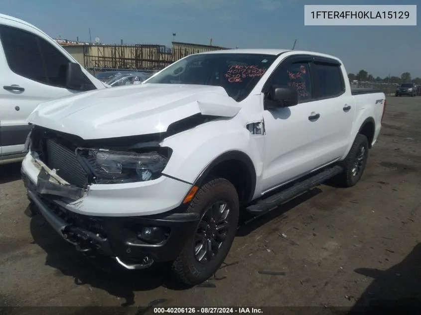 2019 Ford Ranger Xlt VIN: 1FTER4FH0KLA15129 Lot: 40206126