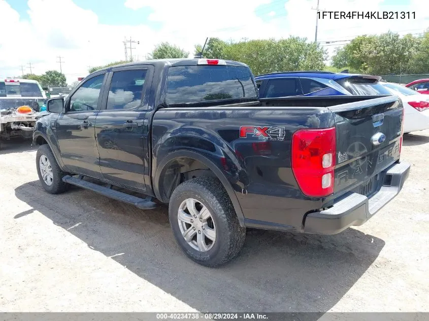 2019 Ford Ranger Xl VIN: 1FTER4FH4KLB21311 Lot: 40234738