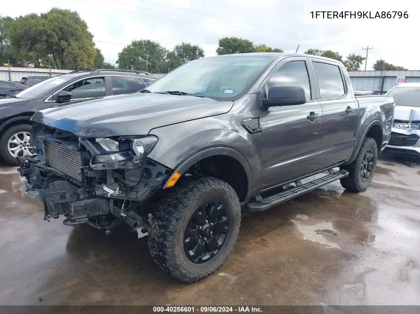 2019 Ford Ranger Xlt VIN: 1FTER4FH9KLA86796 Lot: 40256601