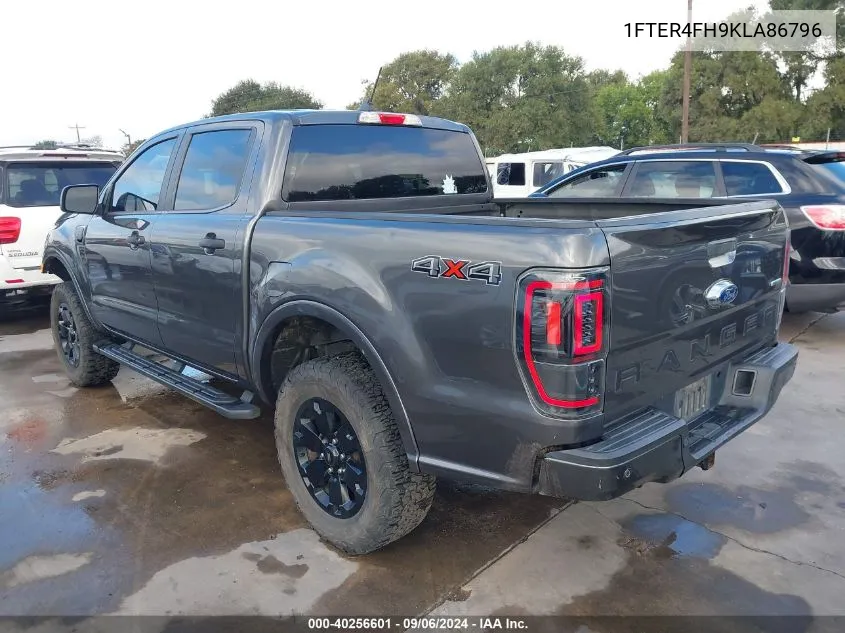 2019 Ford Ranger Xlt VIN: 1FTER4FH9KLA86796 Lot: 40256601