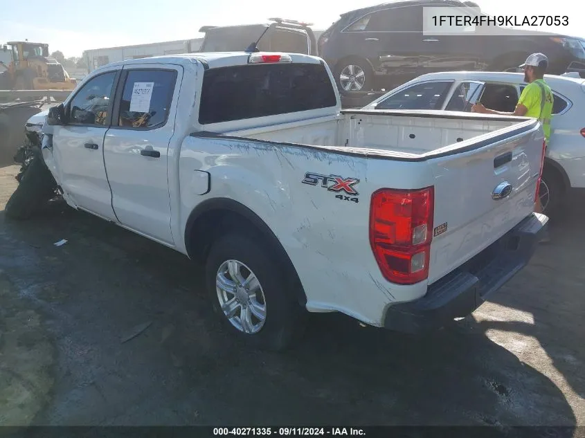 2019 Ford Ranger Xl VIN: 1FTER4FH9KLA27053 Lot: 40271335