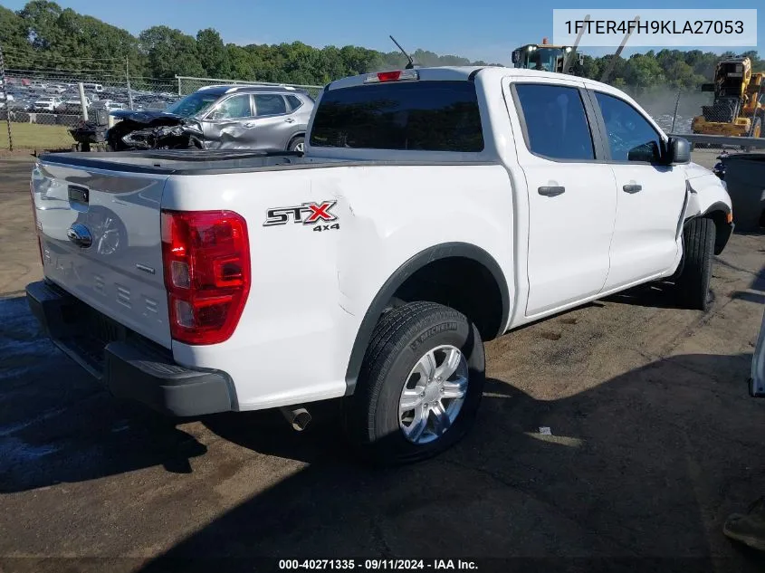 2019 Ford Ranger Xl VIN: 1FTER4FH9KLA27053 Lot: 40271335