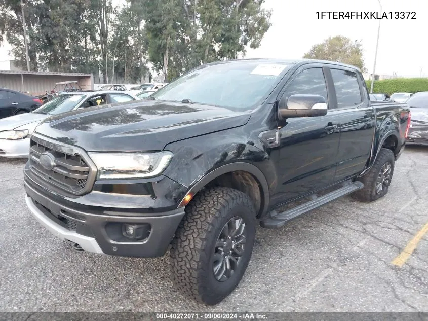 2019 Ford Ranger Lariat VIN: 1FTER4FHXKLA13372 Lot: 40272071