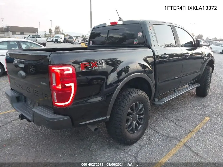 2019 Ford Ranger Lariat VIN: 1FTER4FHXKLA13372 Lot: 40272071