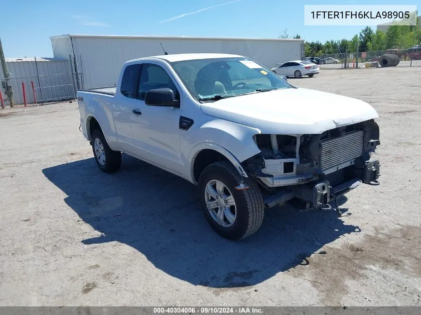 2019 Ford Ranger Xl/Xlt/Lariat VIN: 1FTER1FH6KLA98905 Lot: 40304006