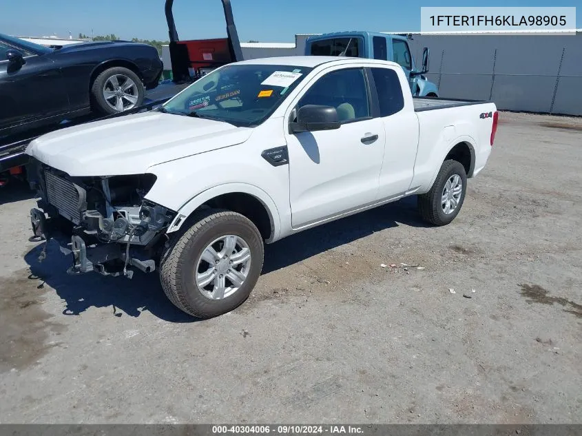 2019 Ford Ranger Xl/Xlt/Lariat VIN: 1FTER1FH6KLA98905 Lot: 40304006