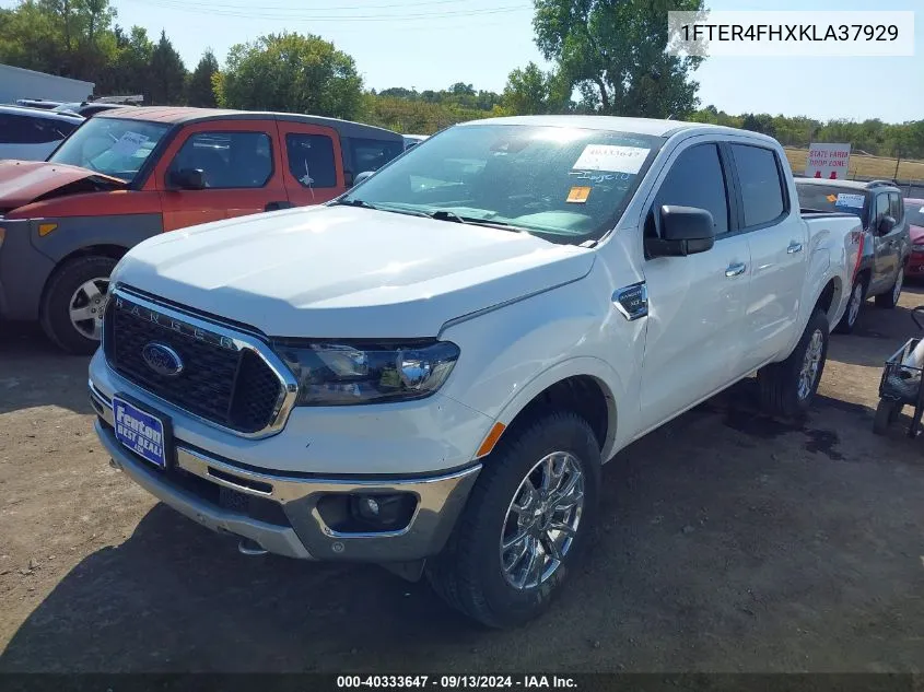 2019 Ford Ranger Xlt VIN: 1FTER4FHXKLA37929 Lot: 40333647