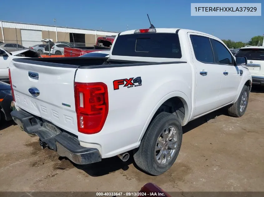 2019 Ford Ranger Xlt VIN: 1FTER4FHXKLA37929 Lot: 40333647