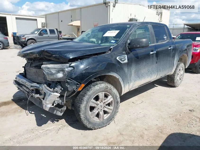 2019 Ford Ranger Xlt VIN: 1FTER4EH4KLA59068 Lot: 40360707