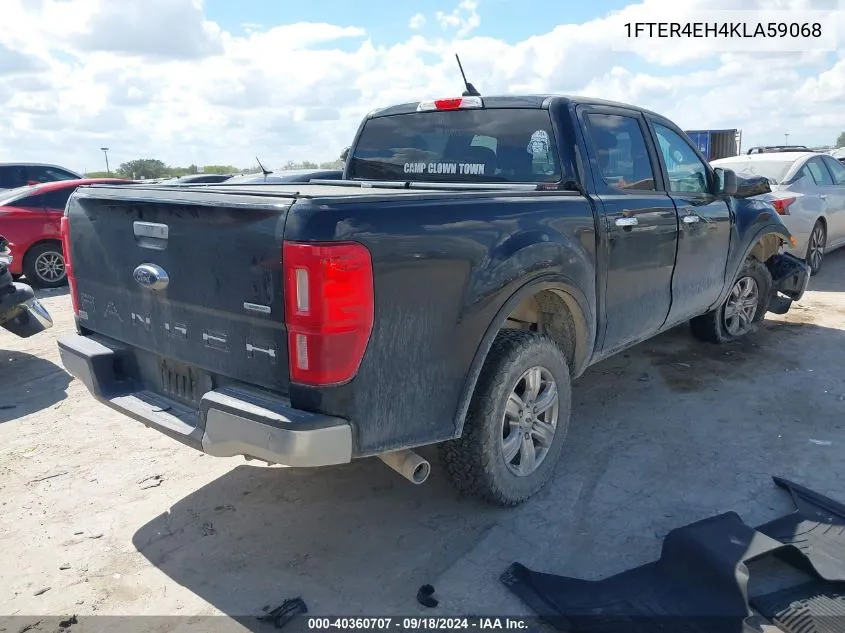 2019 Ford Ranger Xlt VIN: 1FTER4EH4KLA59068 Lot: 40360707