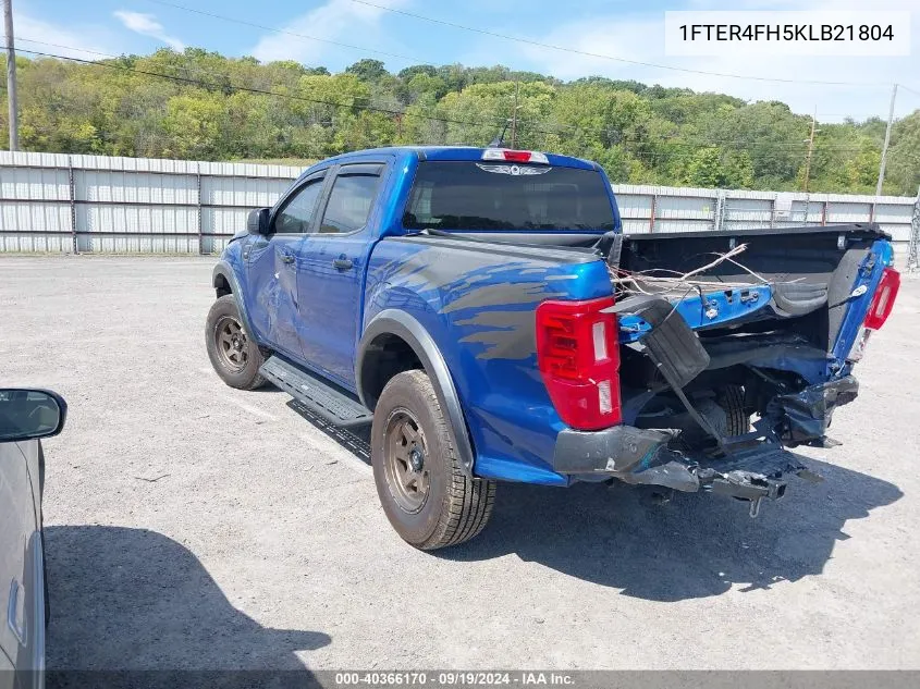 2019 Ford Ranger Xlt VIN: 1FTER4FH5KLB21804 Lot: 40366170