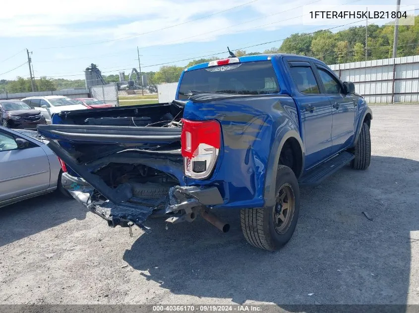 2019 Ford Ranger Xlt VIN: 1FTER4FH5KLB21804 Lot: 40366170