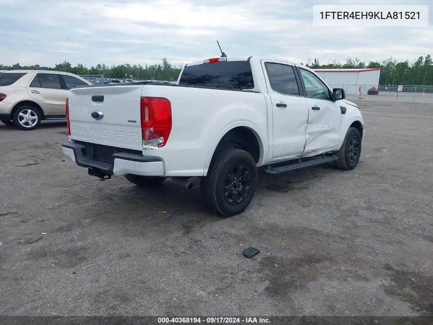 2019 Ford Ranger Xlt VIN: 1FTER4EH9KLA81521 Lot: 40368194