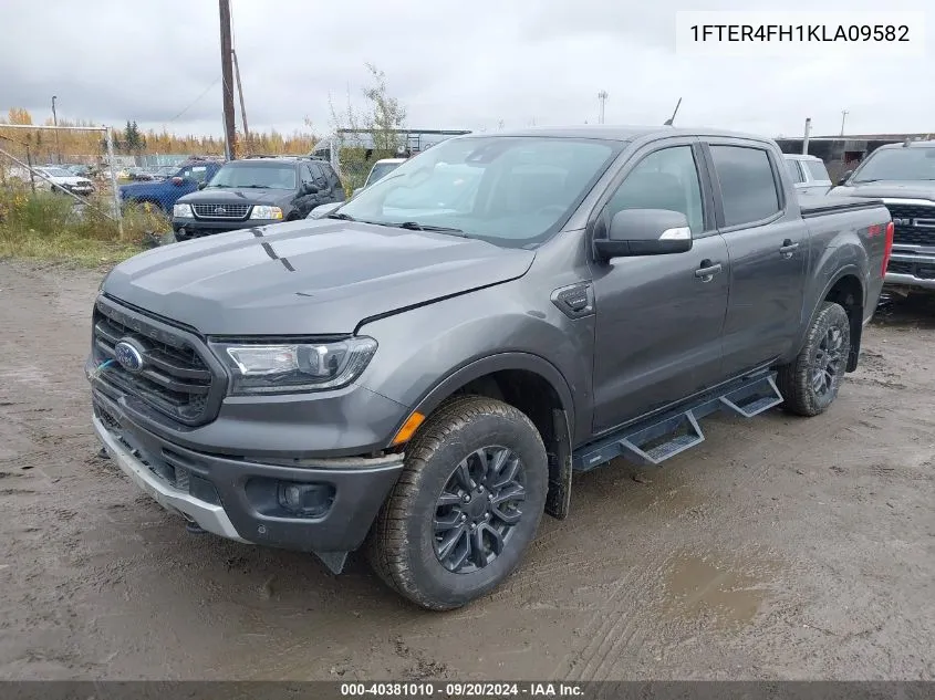 2019 Ford Ranger Lariat VIN: 1FTER4FH1KLA09582 Lot: 40381010