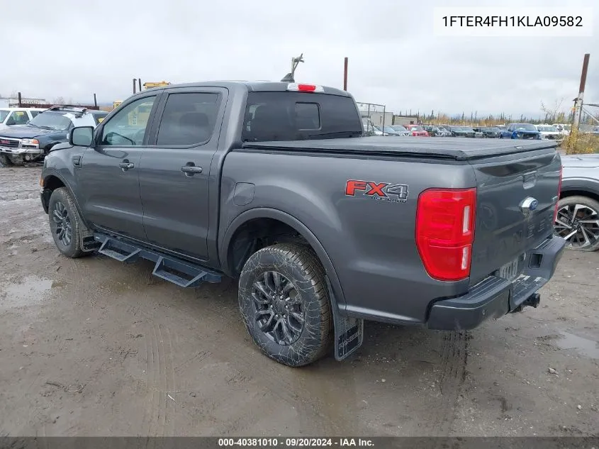 2019 Ford Ranger Lariat VIN: 1FTER4FH1KLA09582 Lot: 40381010