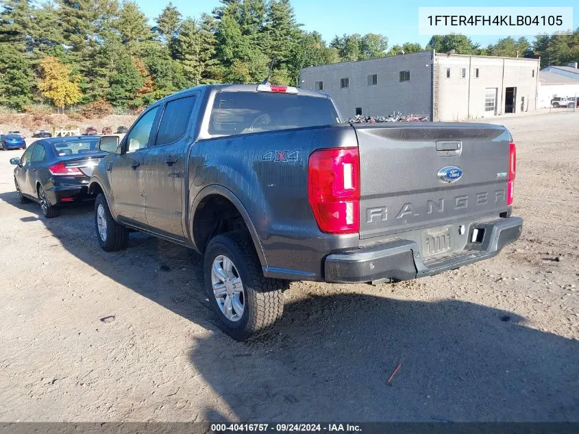 2019 Ford Ranger Xlt VIN: 1FTER4FH4KLB04105 Lot: 40416757