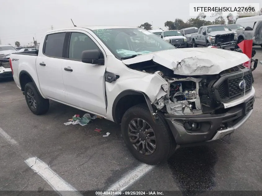 2019 Ford Ranger Xlt VIN: 1FTER4EH5KLA27696 Lot: 40431406