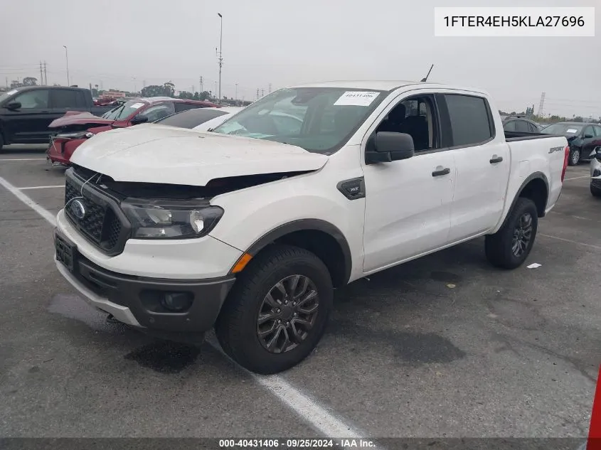 2019 Ford Ranger Xlt VIN: 1FTER4EH5KLA27696 Lot: 40431406