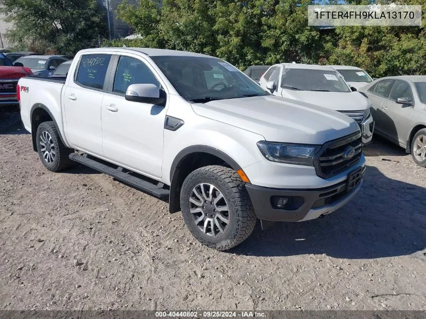 2019 Ford Ranger Lariat VIN: 1FTER4FH9KLA13170 Lot: 40440802