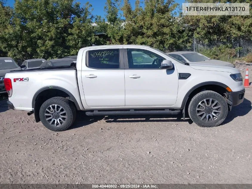 2019 Ford Ranger Lariat VIN: 1FTER4FH9KLA13170 Lot: 40440802