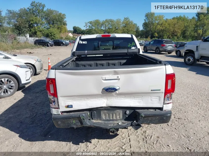 2019 Ford Ranger Lariat VIN: 1FTER4FH9KLA13170 Lot: 40440802