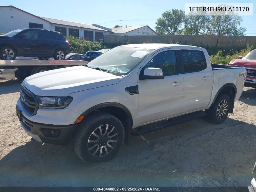 2019 Ford Ranger Lariat VIN: 1FTER4FH9KLA13170 Lot: 40440802