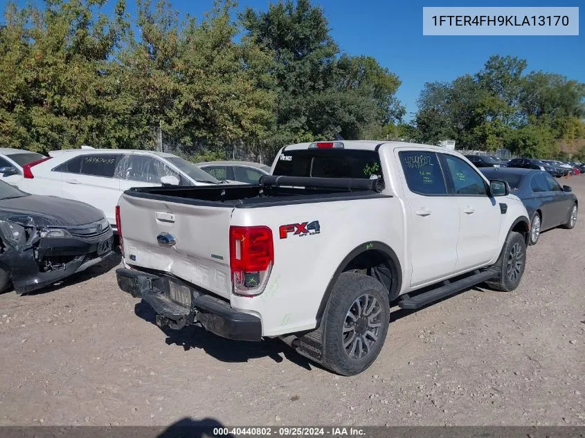 2019 Ford Ranger Lariat VIN: 1FTER4FH9KLA13170 Lot: 40440802