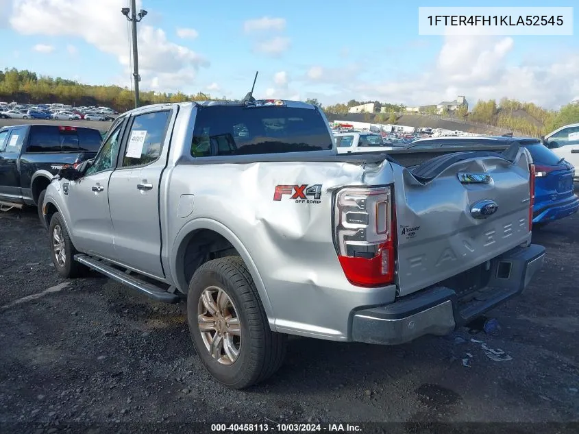 2019 Ford Ranger Xlt VIN: 1FTER4FH1KLA52545 Lot: 40458113