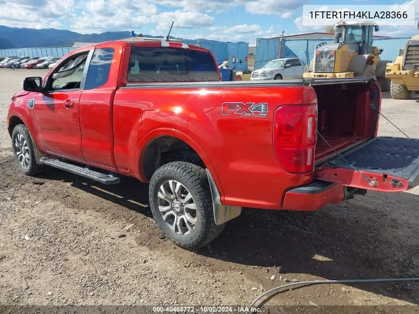 2019 Ford Ranger Lariat VIN: 1FTER1FH4KLA28366 Lot: 40468772