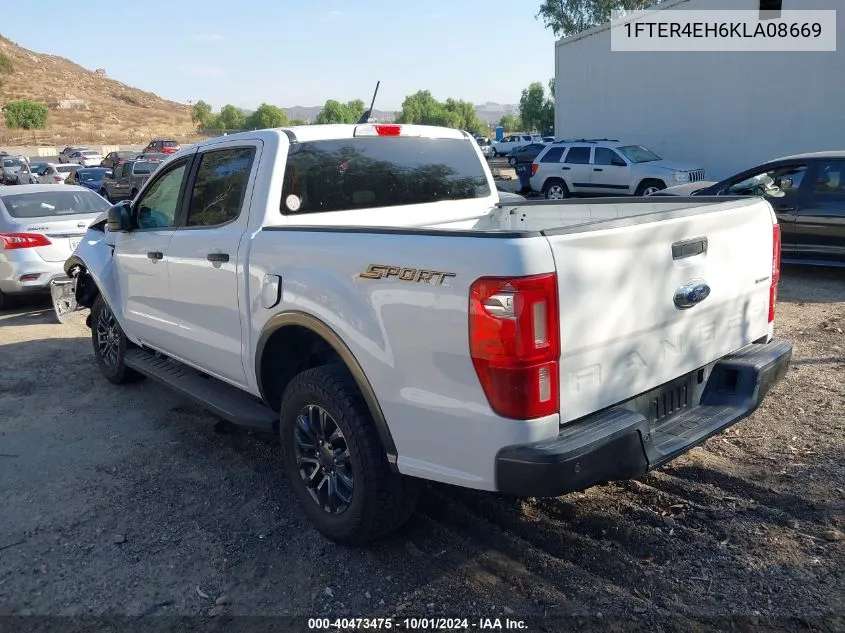 2019 Ford Ranger Xlt VIN: 1FTER4EH6KLA08669 Lot: 40473475