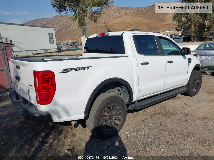 2019 Ford Ranger Xlt VIN: 1FTER4EH6KLA08669 Lot: 40473475