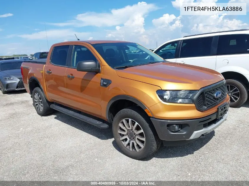 2019 Ford Ranger Xlt VIN: 1FTER4FH5KLA63886 Lot: 40490959