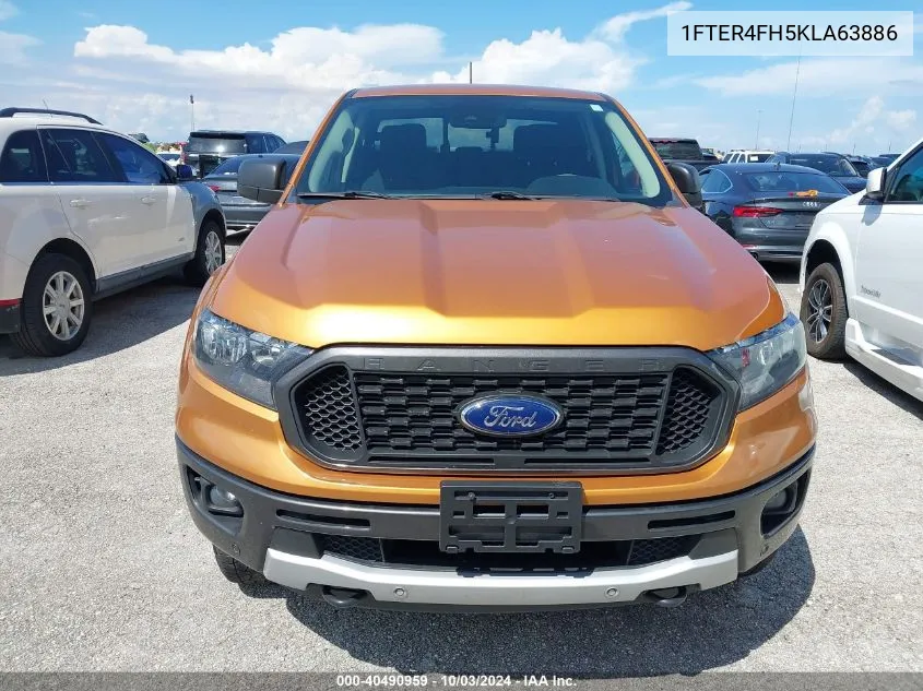 2019 Ford Ranger Xlt VIN: 1FTER4FH5KLA63886 Lot: 40490959