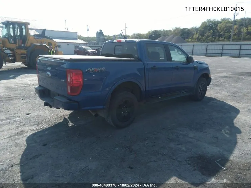 2019 Ford Ranger Xlt VIN: 1FTER4FH0KLB10015 Lot: 40499376