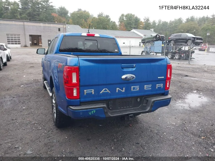 2019 Ford Ranger Lariat VIN: 1FTER4FH8KLA32244 Lot: 40520335