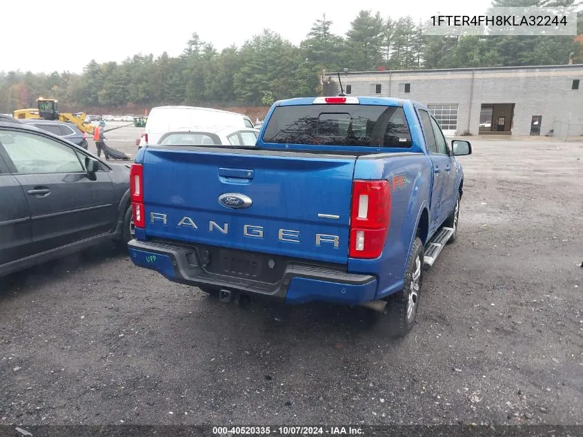 2019 Ford Ranger Lariat VIN: 1FTER4FH8KLA32244 Lot: 40520335