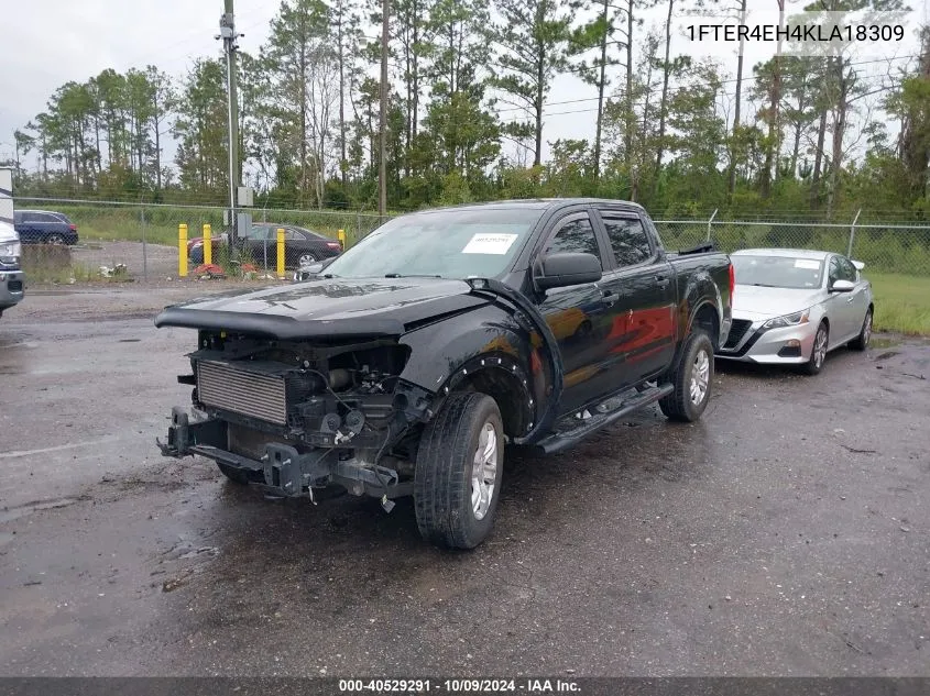 2019 Ford Ranger Xlt VIN: 1FTER4EH4KLA18309 Lot: 40529291